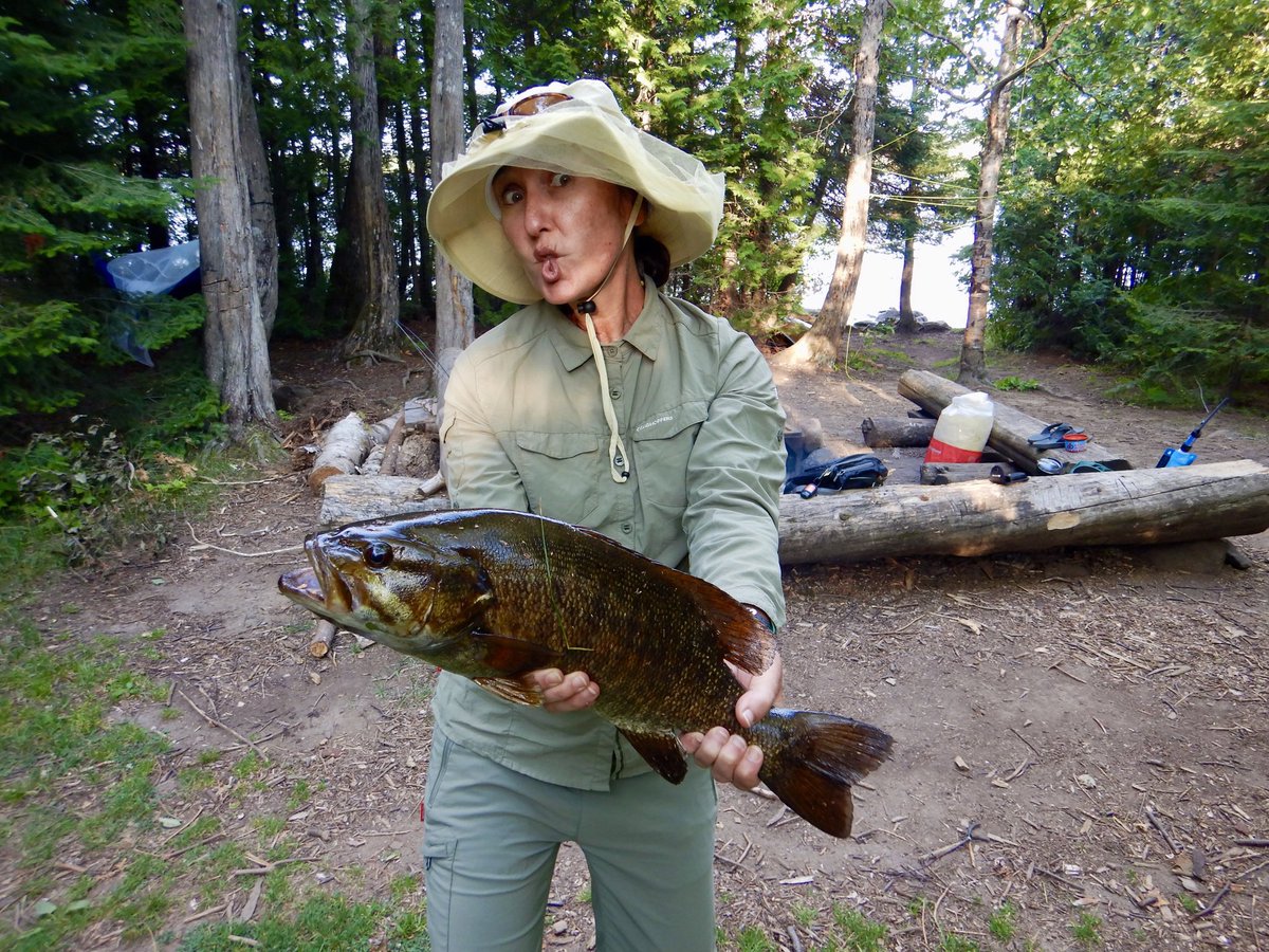 HeidiSiefkas's tweet photo. Gr8 #top4theme with #top4faces. Bravo @Giselleinmotion @perthtravelers @CharlesMcCool @Touchse - How do you like my fish face in the Boundary Waters? 4stars at least, right? https://t.co/EoO4DZGVLl