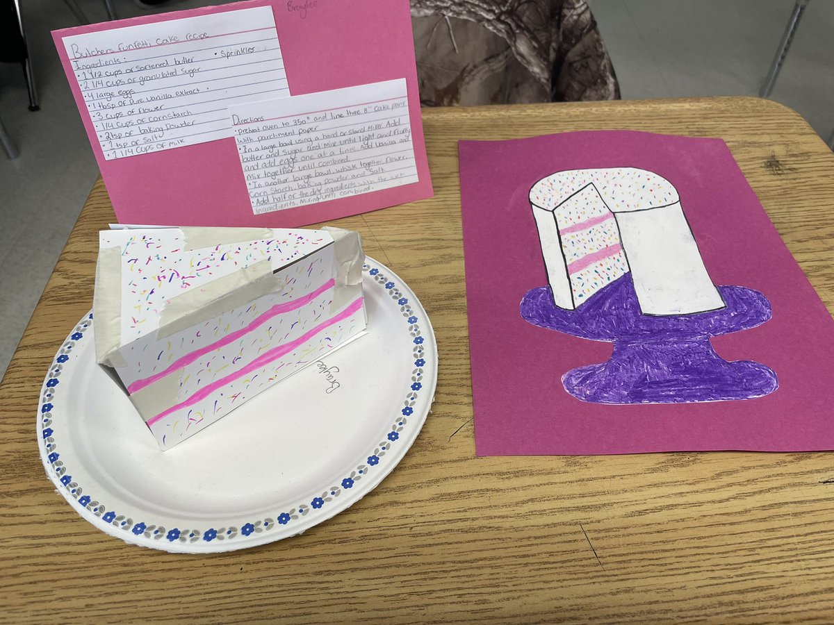 MrsFrenchDPS's tweet photo. We have been working hard on our “cakes!” Today we battled it out with 8F’s CAKE WARS 🍰! https://t.co/PhHh6v3Xbt