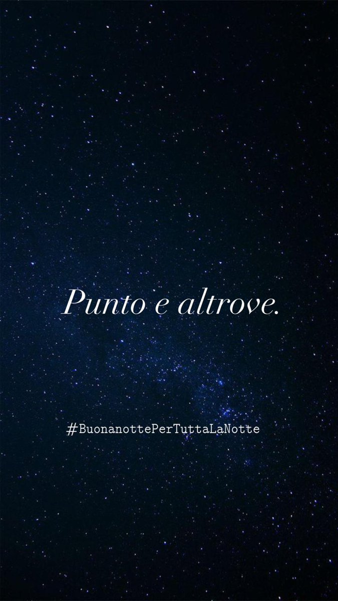 matteowar's tweet photo. Punto e Altrove.
@buonanottepertuttalanotte https://t.co/TivSmNSVLe