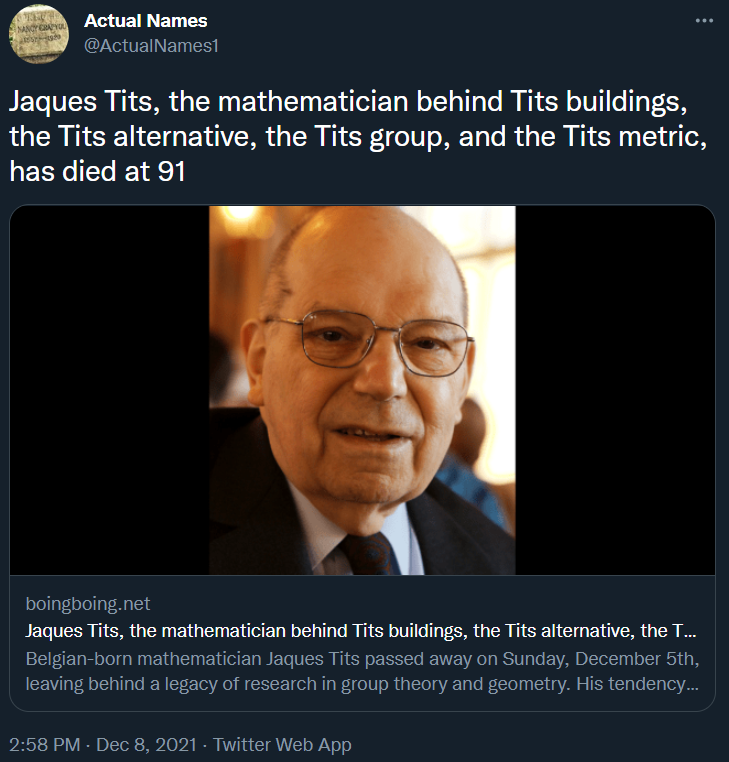 JuliusFnDiamond's tweet photo. Why would they delete this? It's one of the greatest tweets I've ever seen. #RIPTits https://t.co/gvlfVpHmTh