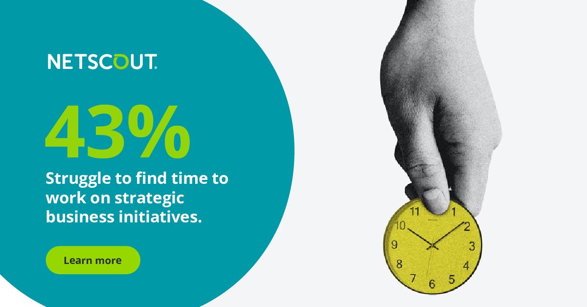 NETSCOUT's tweet photo. #IT teams tend to be reactive to #NetworkProblems resulting in a lack of focus on #DigitalTransformation initiatives, #DataCenter conversions, and other revenue-benefiting projects. This is where our Visibility as a Service presents a distinct advantage for IT. #NETSCOUTVaaS