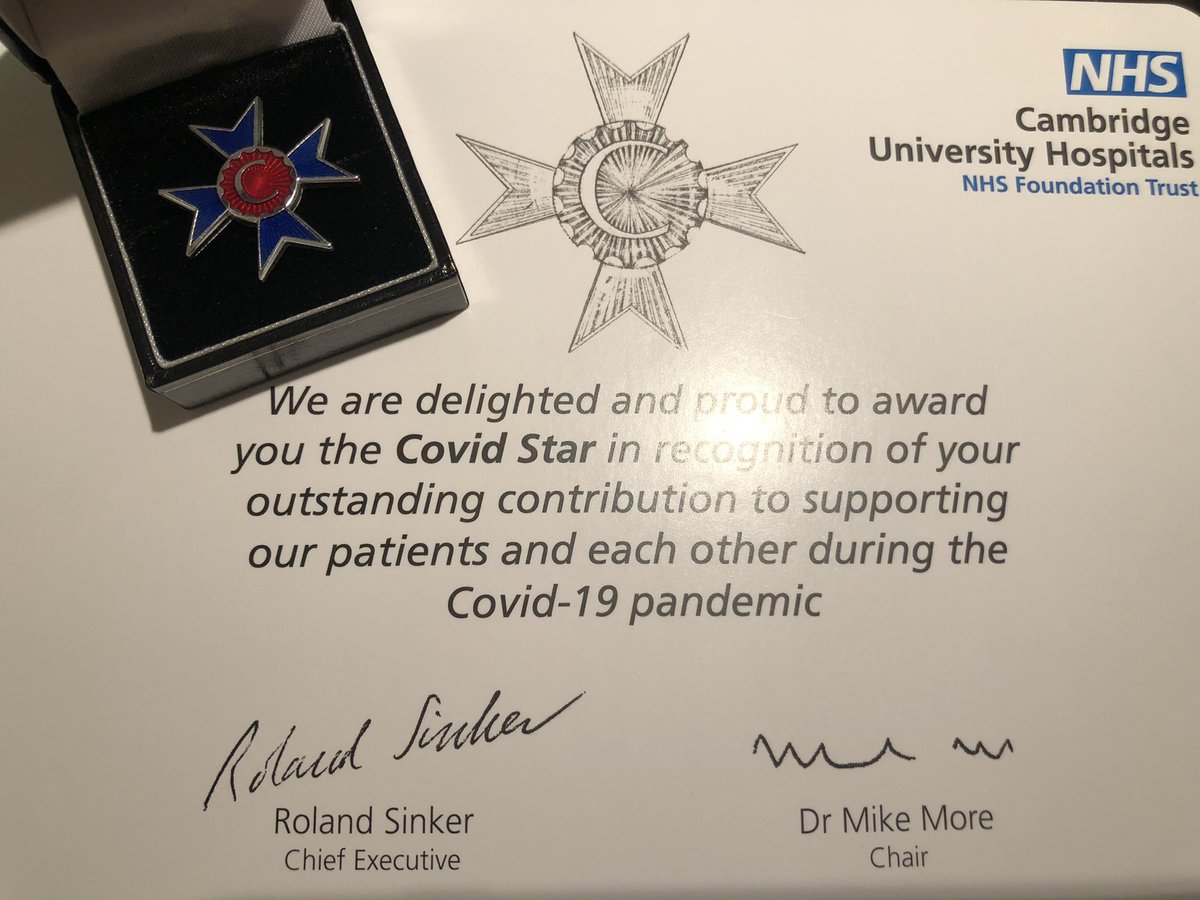 CUH Speech and Language Therapy (@cuh_slt) on Twitter photo Some of our paediatric SLT team <a href="/SpeechieSoph/">Sophie</a> @SophieHarvieSLT <a href="/LinziGreenSLT/">Linzi Green</a> were honoured to be presented with our COVID star by <a href="/helenwa92238009/">helen watson</a> on behalf of <a href="/CUH_NHS/">Cambridge University Hospitals NHS</a> today #WeSpeechies #appreciation #SafeKindExcellent Some of our paediatric SLT team <a href="/SpeechieSoph/">Sophie</a> @SophieHarvieSLT <a href="/LinziGreenSLT/">Linzi Green</a> were honoured to be presented with our COVID star by <a href="/helenwa92238009/">helen watson</a> on behalf of <a href="/CUH_NHS/">Cambridge University Hospitals NHS</a> today #WeSpeechies #appreciation #SafeKindExcellent