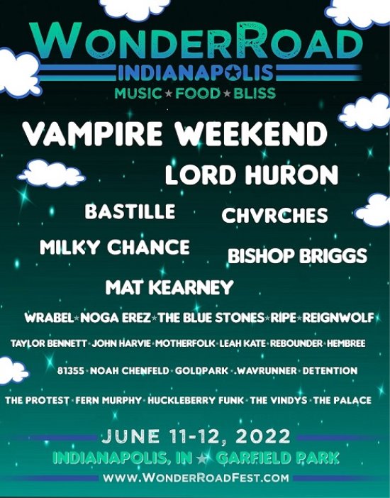AroundIndy's tweet image. Just Announced for June 11-12, 2022:
WonderRoad Music Festival at Garfield Park.
aroundindy.com/wordsearch.php……
#Indianapolis #Indiana 
@GPACIndyParks @IndyParksandRec @WonderRoadFest
Image courtesy event organizers, provided by 
@ElevateEventSrv