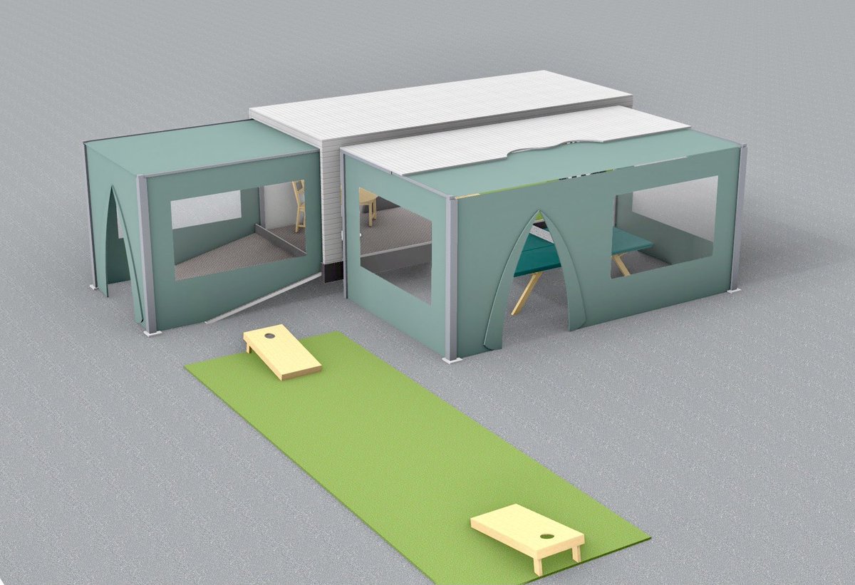 sophiejacks00's tweet image. We had some great feedback in our #healthbydesign final review. A comment that I loved talked about how the “fun bus” would disrupt the residents’ routine helping to bring excitement and competition to their lives
@Maya_Fraser_ @zje_2023