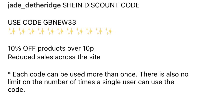 Jadeanncarter's tweet photo. SHEIN DISCOUNT CODE https://t.co/1ugyi4QN16