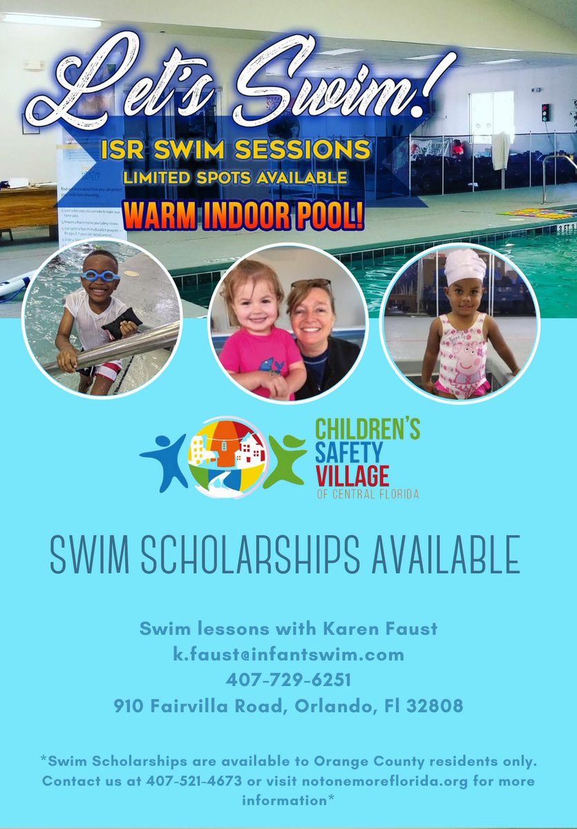 CSVcentralFL's tweet image. Swim Scholarships still available 🏊 

DM us to learn how to get free swim lessons!

*Orange County Residents Only*