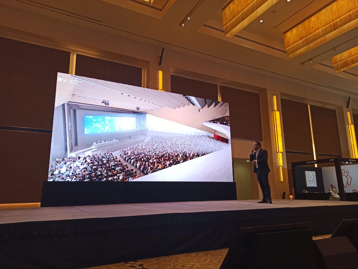 CharbelChamo's tweet photo. Today at @SaudiEventShow I talked about how venues can be smarter w/ techn and about leveraging the power of #connectivity #ArtificialIntelligence
#VirtualReality #AugmentedReality #Mobility to improve the event experience @ungerboeck @eventprofs #tradeshow #GCC #saudievents #KSA https://t.co/gG5cPFssh2