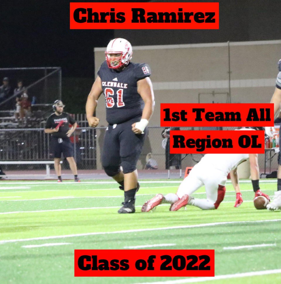 Chris Ramirez class of 2022 OL
- 1st Team All Region OL
<a href="/ChrisRamirez61/">Chris Ramirez</a>
