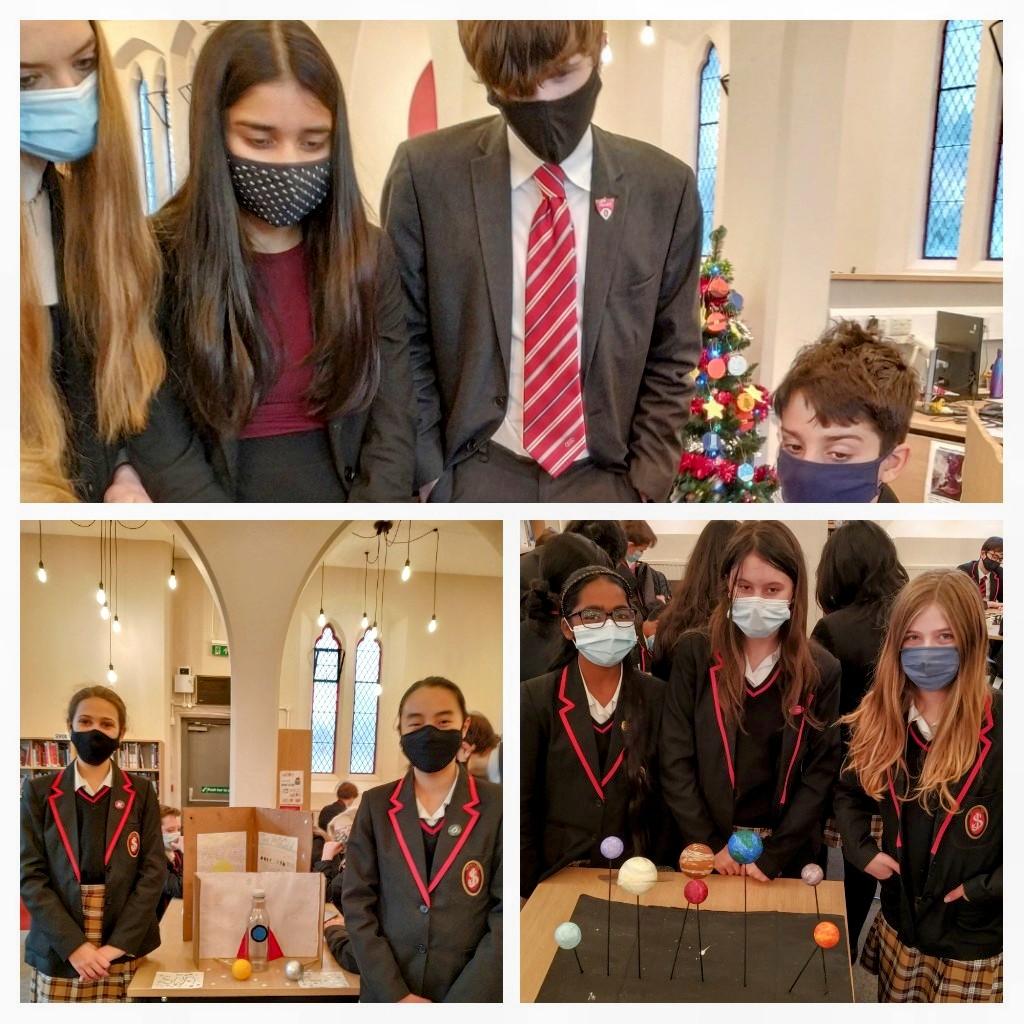 sjcrstem's tweet photo. #sciencefayre projects of @LowerSeniors @sjcrmain scrutinised by our impressed Y13 prefects= #leadership #RoleModel s in action https://t.co/Nve0b5g4I0