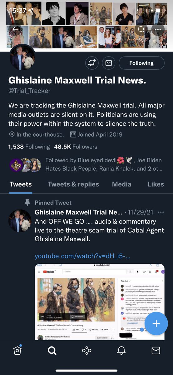 NOLAPaulG's tweet photo. It’s back!! #epstein #TrialTracker https://t.co/yPhlbejOYo