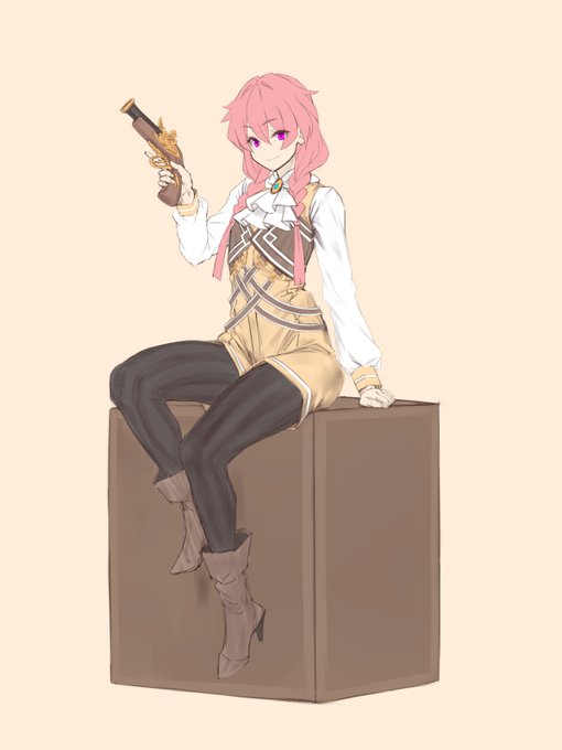 #スターヒロインズ
マーチャント第2立ち絵ラフ
箱はもっと手を加えます…🐑 