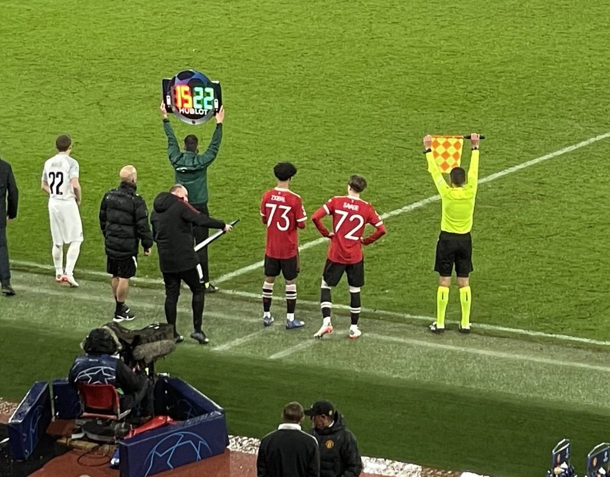 Friends from just 5 years of age.

A brilliant moment for #mufc academy graduates Charlie Savage and Zidane Iqbal ❤
