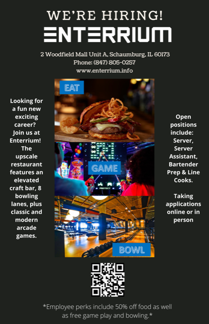 We are joining the Schaumburg Job Fair, hosted by the Schaumburg Business Association

 Friday, December 10th at 1293 E Higgins Rd, Schaumburg, IL 60173 
9am till 1pm