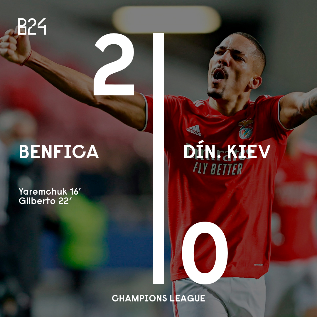 Benfica está 𝗔𝗣𝗨𝗥𝗔𝗗𝗢 para os oitavos de final da Champions League!