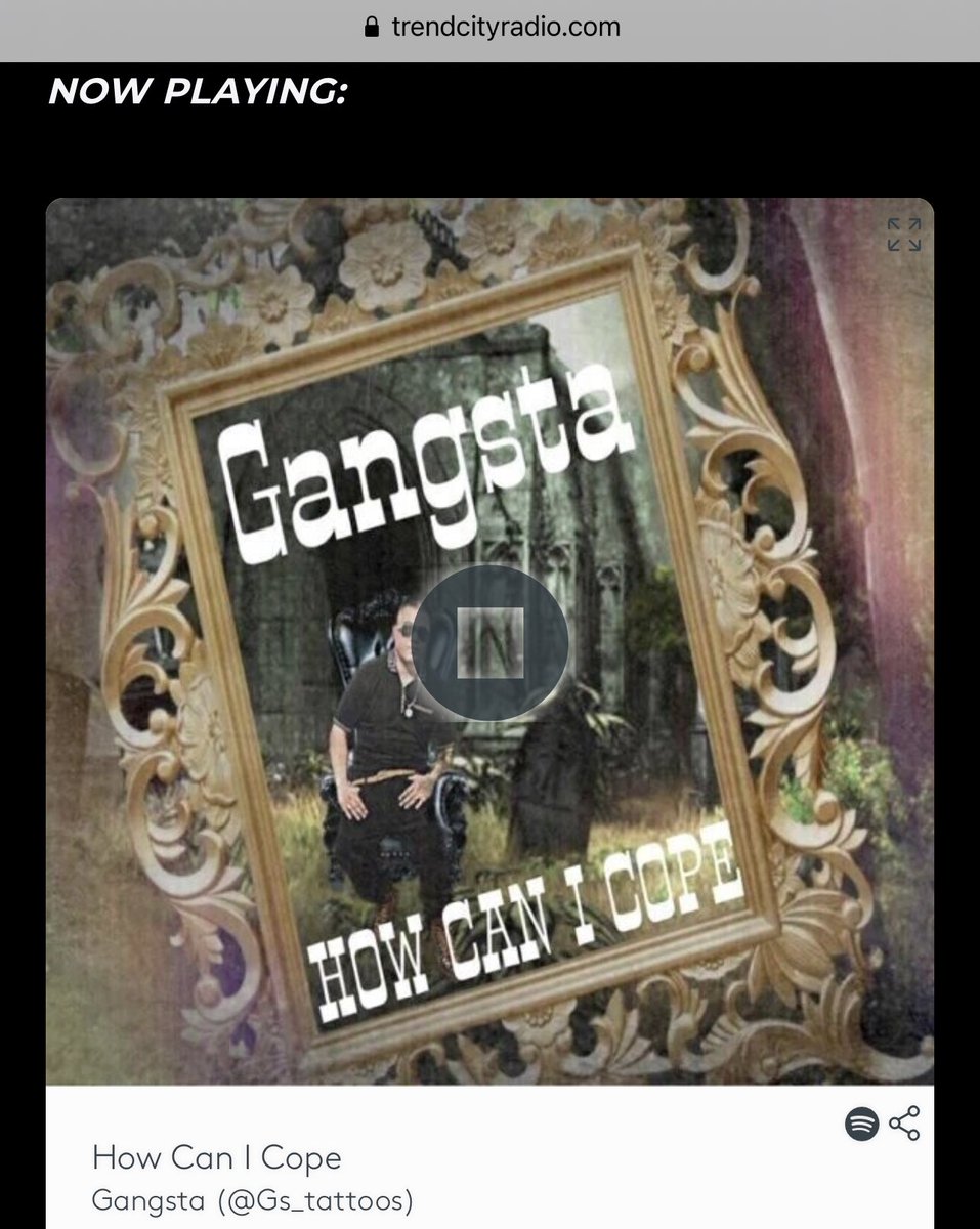 TrendCityLive's tweet photo. Live Radio, Now playing: 
@Gs_tattoos - How can I cope

🎙🔥#NewMusic❗️

#NewMusicAlert 🎼 Tune in!
 ➡️https://t.co/S5bIz4V85m https://t.co/Go5vNd8Wl9