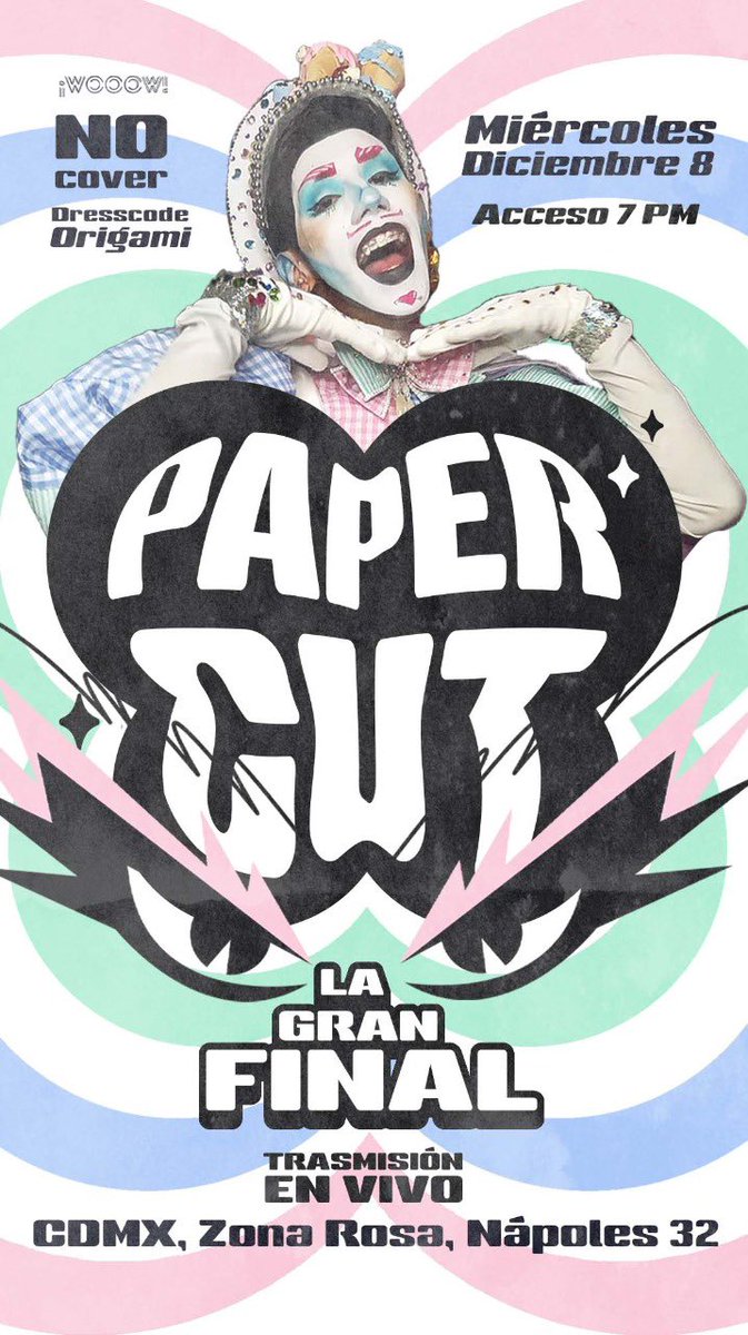 wooowmx's tweet photo. Hoy transmisión de la final a de @Lamasdraga y @SoyPaperCut con nosotros! No cover toda la noche #gay #cdmxgay #LaMasDraga4 https://t.co/kDEXNM3Js9