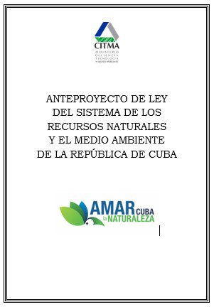 Publicado en el sitio web del <a href="/citmacuba/">Ministerio de Ciencia, Tecnología y Medio Ambiente</a> el anteproyecto de Ley "Del Sistema de Recursos Naturales y el Medio Ambiente de la República de Cuba" con vista a recibir los criterios, opiniones y sugerencias. #CubaVive #CubaViveYRenace <a href="/ElbaRosaPM/">Elba Rosa</a> <a href="/SANTANACITMA/">JOSE FIDEL SANTANA NUÑEZ</a>