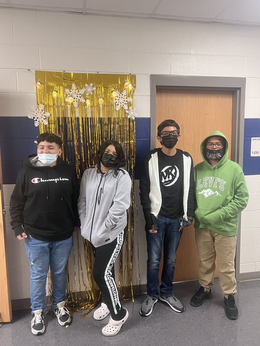EIFConrad's tweet photo. Shoutout to our Freshman Conrad collegiate students who are getting into the #holidayspirit #EIF #Holidays #CONRADSTRONG https://t.co/dETYhjFUtL