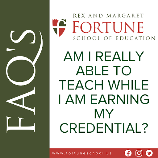 FortuneSchool's tweet image. Yes. That’s the whole idea behind our teacher credential program. 

#highereducation #teachingcredentials 
#education #graduateschool