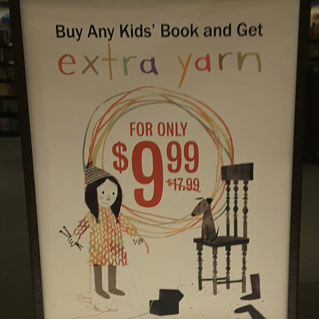 BNPittsfield's tweet photo. Stop in and pick up a copy of "Extra Yarn" for only $9.99 with the purchase of any other children's book! https://t.co/zcgU5RBp0g