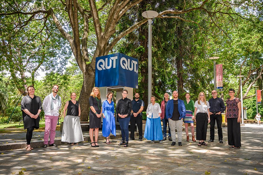 QUT's tweet image. Congratulations to the #QUTDesign for Impact team for winning the #QSReimagine @ReimagineHEdu award in the Presence Learning and Teaching Category. @QUTlearn