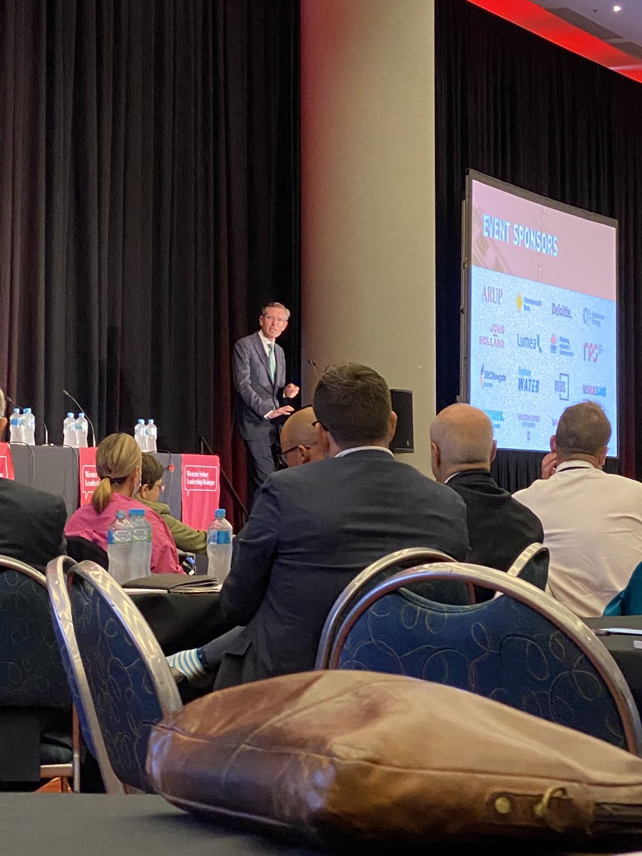 Premier Perrotet sharing “how we can deliver the best in the West” #boomtown <a href="/WSLDialogue/">Western Sydney Leadership Dialogue</a>