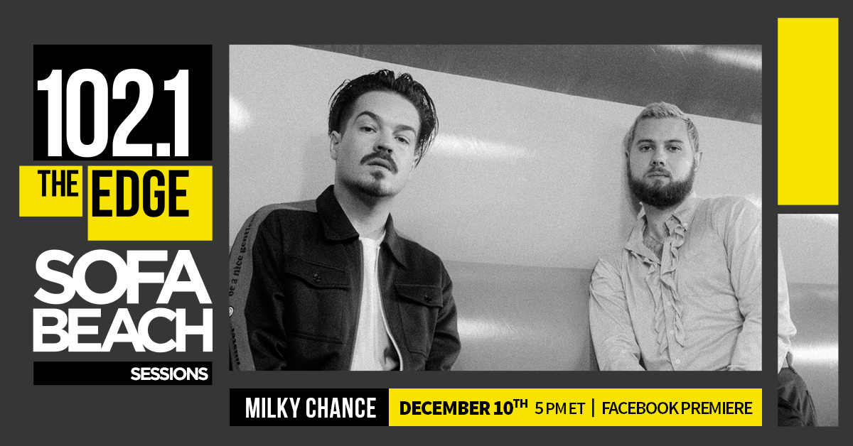 the_edge's tweet photo. Tune in Friday when @MilkyChance chat with Kolter and perform a couple of new tunes including their huge hit, "Colorado." #sofabeachsession
#milkychance #triptape https://t.co/twDF31s9j9