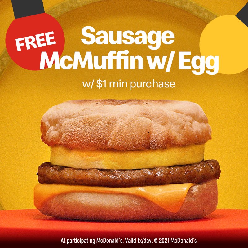 McDonalds's tweet photo. 🎶 on the second week of the Mariah Menu, Mariah gave to me...these six FREE tasty treats

get these items during the last week of the Mariah Menu, only in the app 🎶