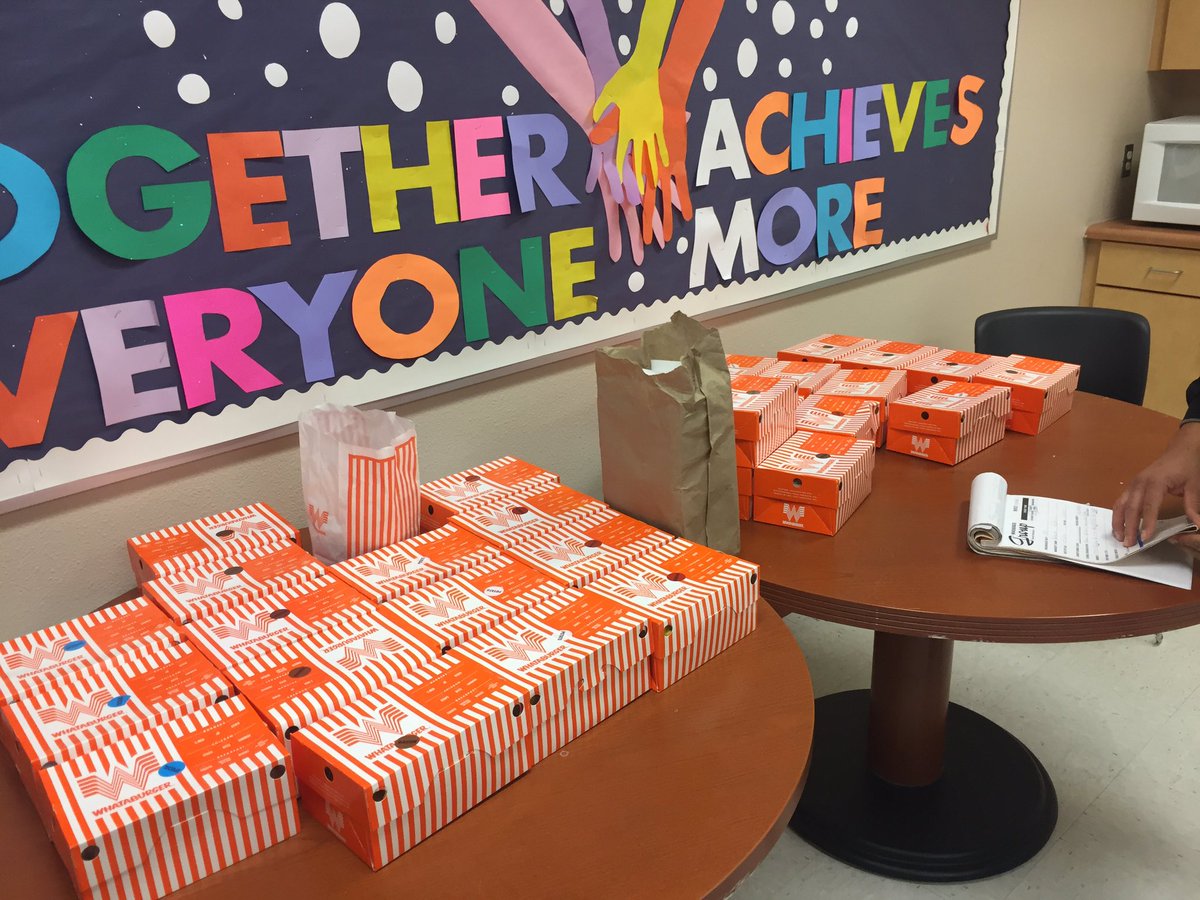 Want to thank Mr. Robert Natera, Mr. Jose Antunez and the good people at #Whataburger Store #183 on Lee Trevino for delivering a great breakfast to our hard working Cavalier Staff this morning. A great way to start the day!