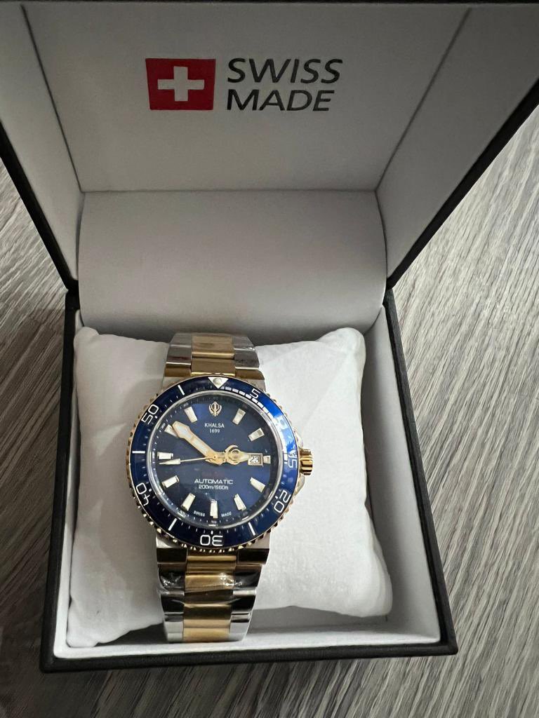 I was gifted this very nice and prestigious watch by the manufacturer. I am deeply humbled but I can’t accept such items. So I have gifted it to the son of Shaheed Major Singh NAGOKE, the last man standing after attack by Indian military on Darbar Sahib in June 1984.