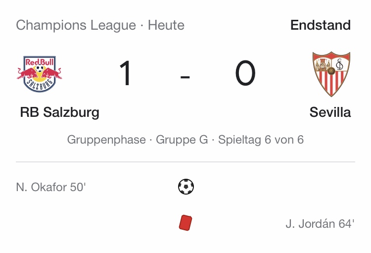 austrocom's tweet photo. Gratulation an Red Bull Salzburg, die jüngste Mannschaft steht im Achtelfinale der CL. #RBSSEV #BullenPower mit #DosenPower 💯⚡️💯 https://t.co/kHKpaEC9Ca