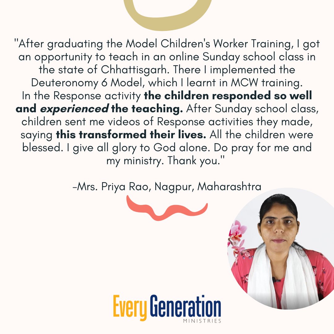 egmworld's tweet image. This week, we are celebrating the testimonies we've received from EGM-India! It's incredible to see the Lord working miraculously through our children's workers, volunteers, and leaders as they pour into the hearts of children.