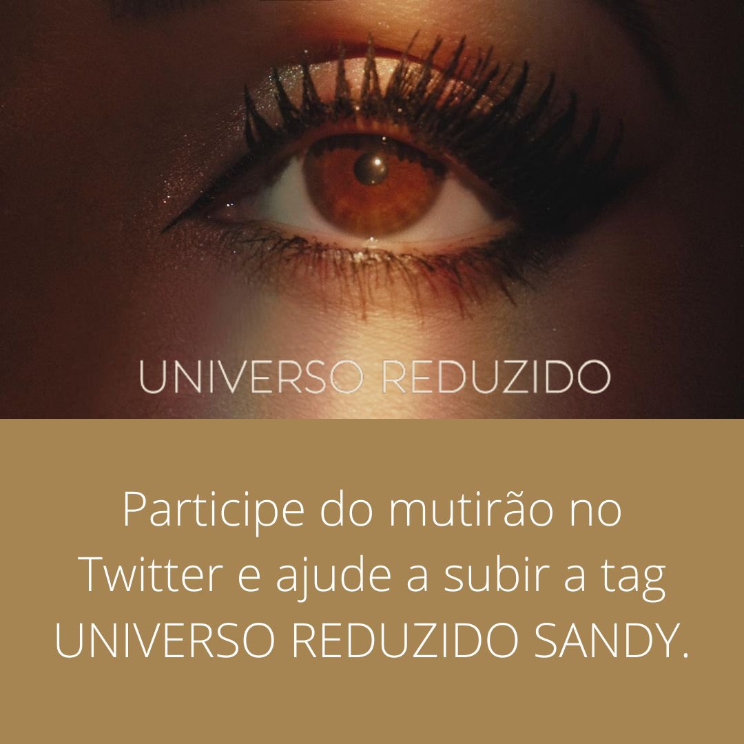 🚨ATENÇÃO🚨

Amanhã (09/12) a partir das 21h, nós do SJBR iremos participar de um mutirão junto com outros portais para subir a tag "UNIVERSO REDUZIDO SANDY" para ajudar na divulgação do single.

Podemos contar com a ajuda de vocês? Fiquem ligados para mais infos.