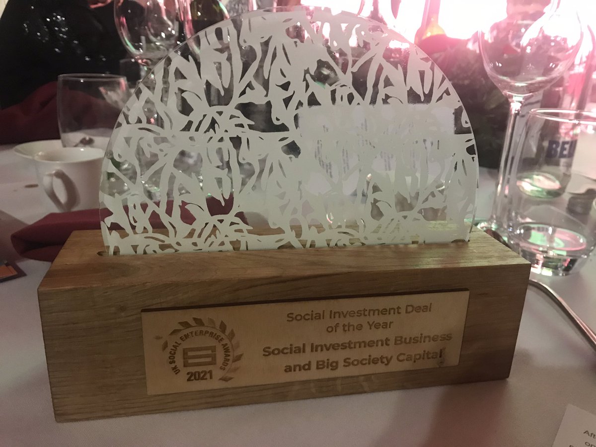 Incredibly chuffed for the whole team @thesocialinvest to win Social Investment Deal of the Year for Resilience & Recovery Loan Fund during Covid #SocEntAwards21