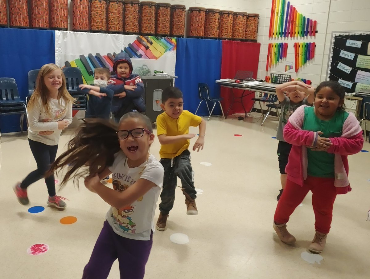Kindergarten loves moving to Nutcracker music! <a href="/MsDelanuez/">Ms. D (she/her)</a> <a href="/OGESeagles/">Oak Grove Elementary School</a>