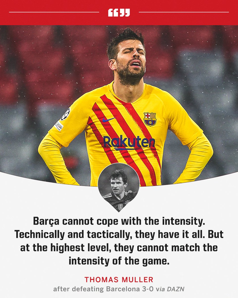 Muller after sending Barca to the Europa League 👀