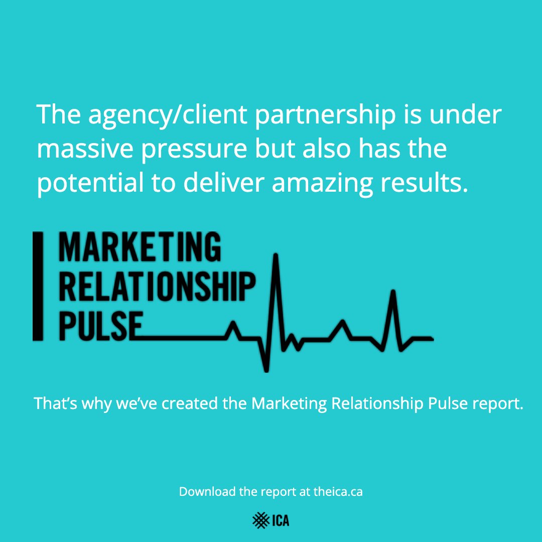 ICACanada's tweet image. There is a clear interdependence between the performance of marketing teams and their agencies – as one gets better, the other gets better. The converse is also true.

#marketingrelationshippulse
#agencyvalue
#clientagencyrelationship
