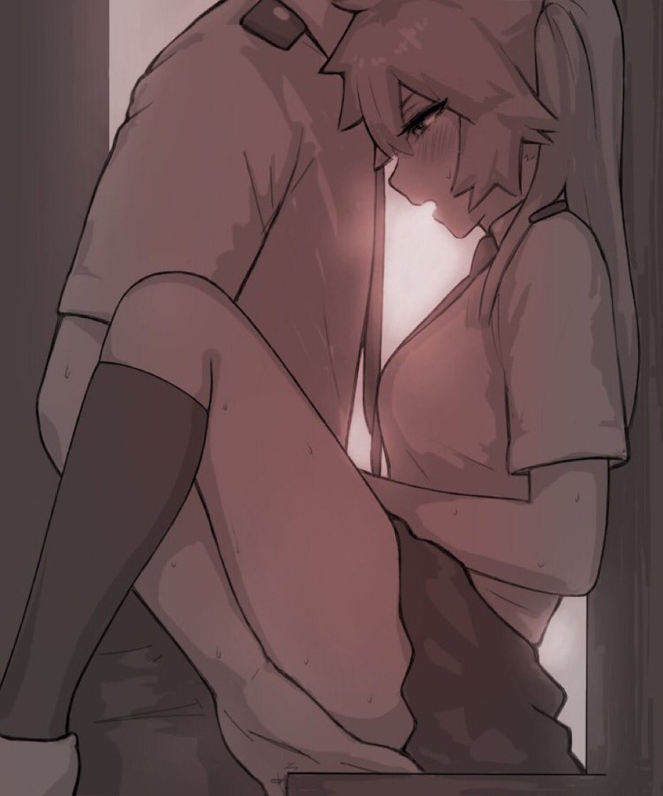 "Could you hurry up before someone see us?!"