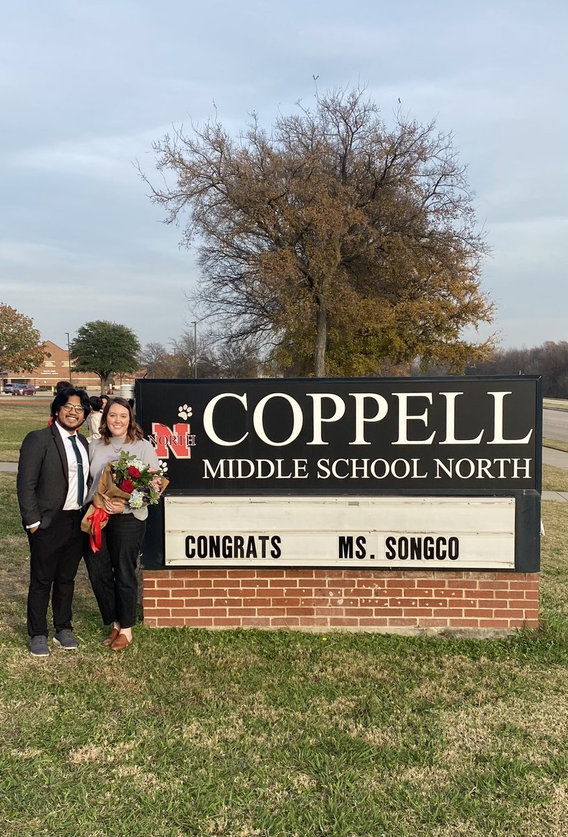 A huge #villagenorth CONGRATULATIONS to our 2021-2022 Teacher of the Year, Ms. Sarah Songco! Way to go, @MrsSongco! We are so proud of you and so grateful you are here.
