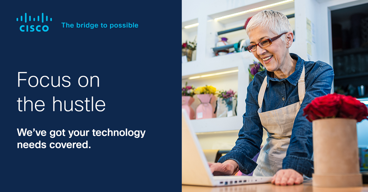 You’ve got enough things to focus on dealing with tech issues shouldn’t be one of them. Explore our simple, secure solutions.
#SmallBusiness #ciscosmallbusiness 
cs.co/6012JoIr0