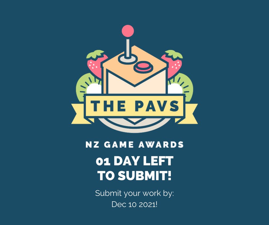 nzgamesfest's tweet image. SUBMISSIONS CLOSE TOMORROW!
nzgamesfest.com/submit-for-the…
Please take a look at the submission page and consider submitting any games you&apos;ve been working on in-studio, independently, or otherwise! Anything like board games, card games, and video games alike can be submitted!