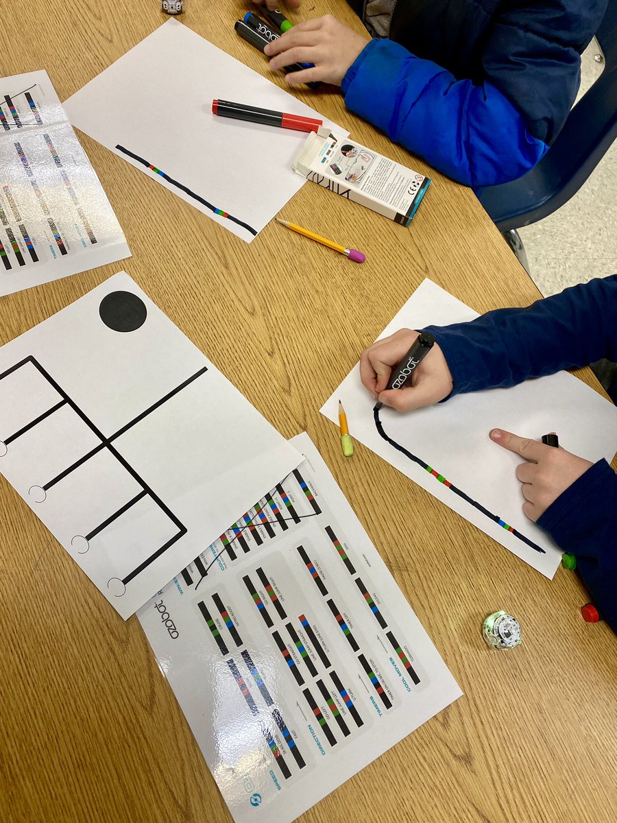 carolinesanner_'s tweet photo. Relating fractions and probability with the help of our trusty @Ozobot! S’s then got creative to code their own tracks. https://t.co/vj3Is080cm