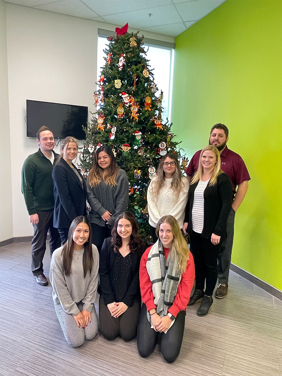 Thanks to all the new faces in the office who helped set up and decorate the tree this season! 🎄