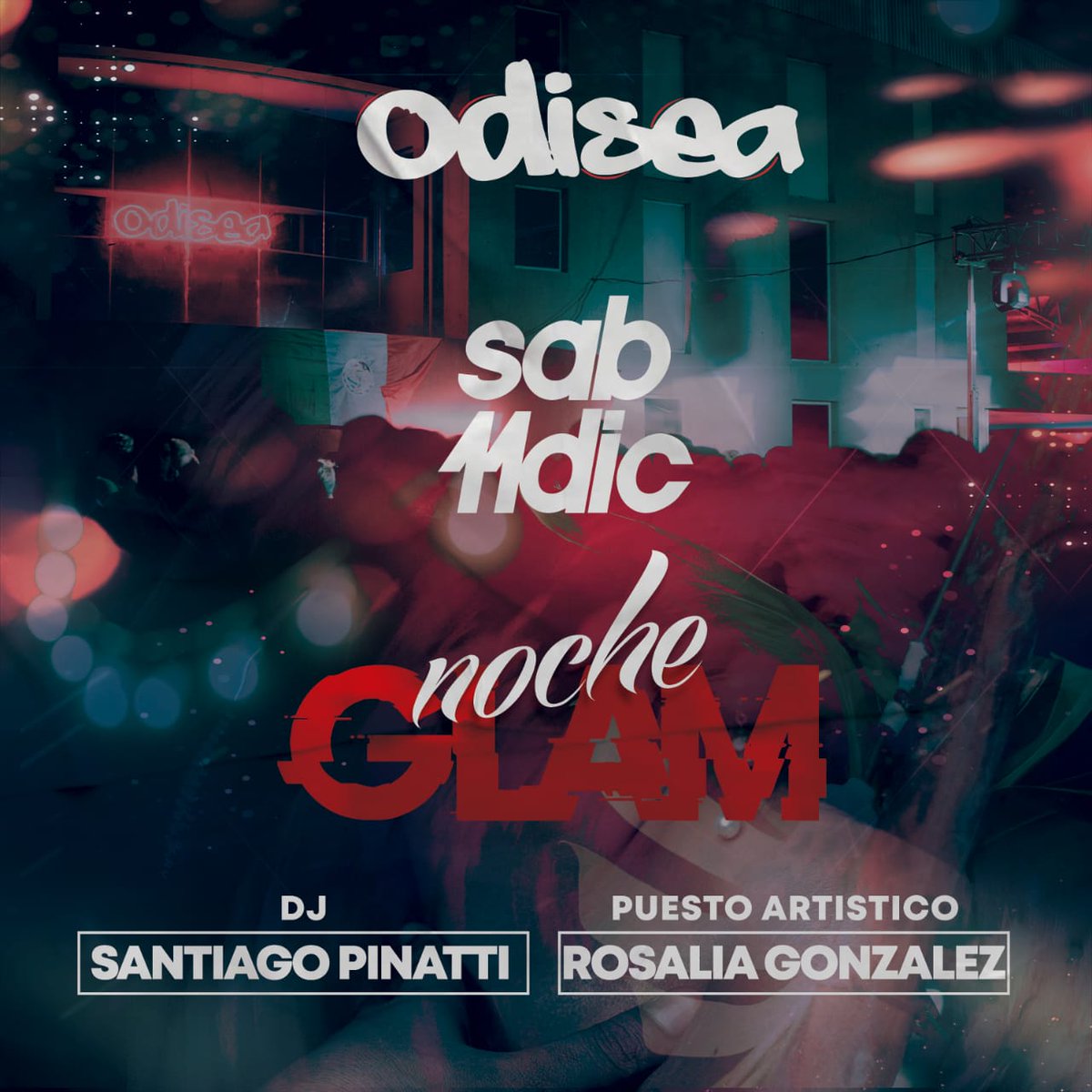 #odisea #glam #sábado #party #amigos