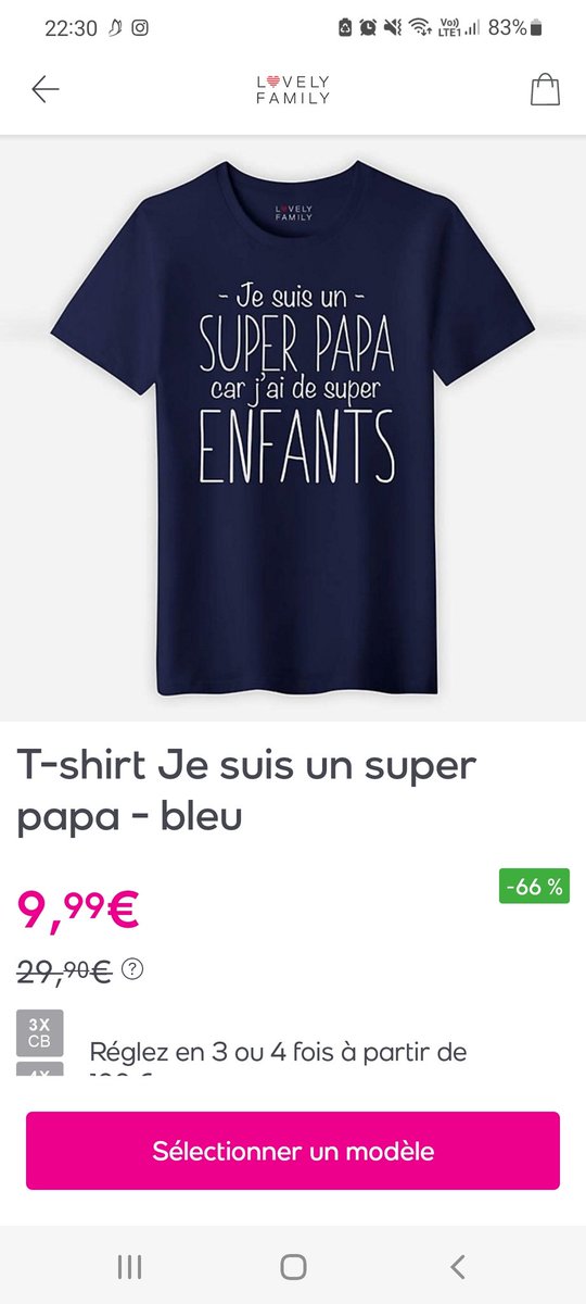 JustLaPoulette's tweet photo. Je ne sais pas qui devrait se remettre le plus en question... La marque Lovely family qui a créé ce tee shirt ou @Veepee_Fr qui le revend... #orthographe #vivelorthographe #sontpasdoues #faute #teeshirt #larnaque #lovelyfamily #veepee #venteprivee  #achat #achatenligne https://t.co/Uw2EwfYRzc