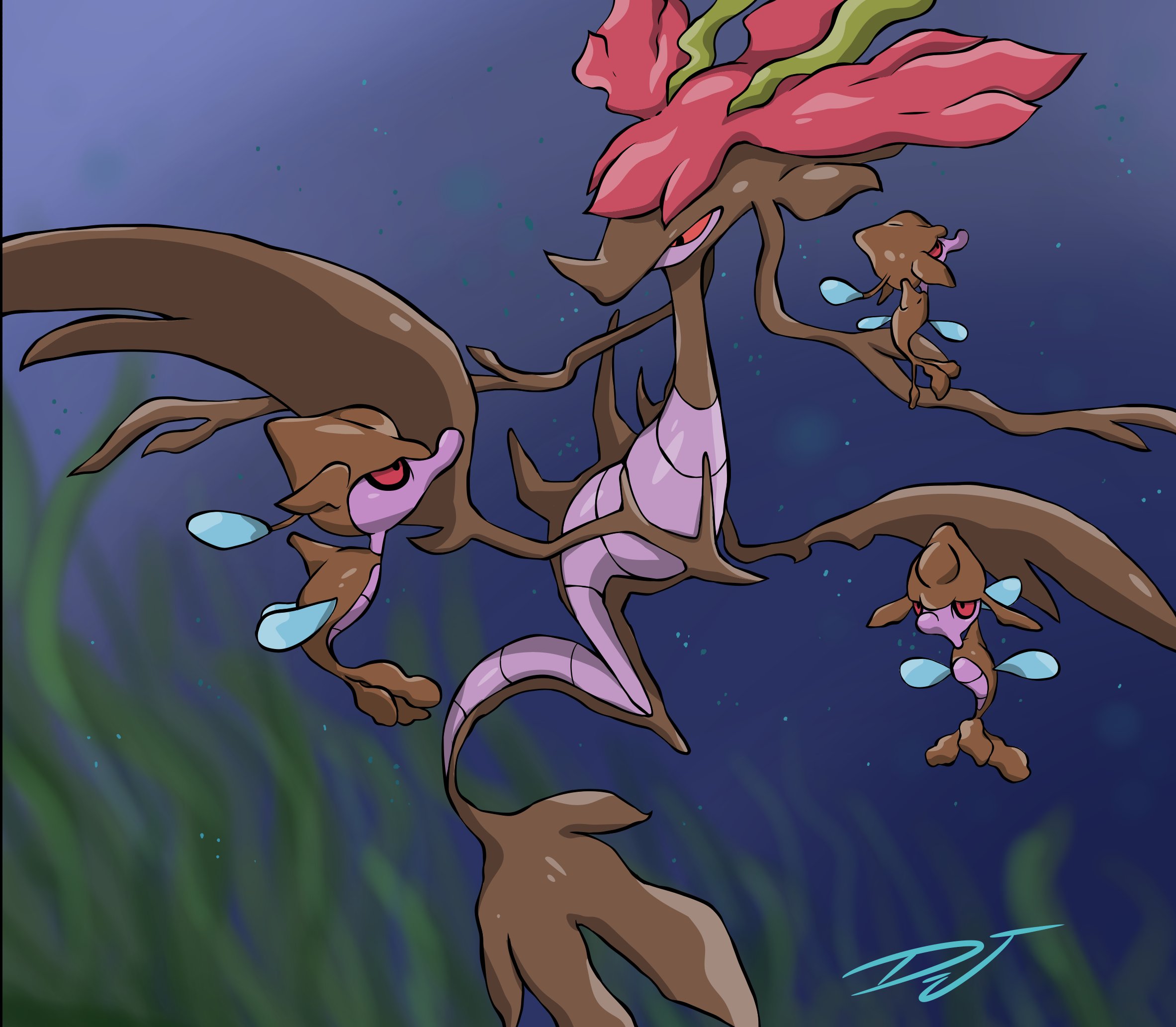 Mediocre Artist ポケモン Pokemon Pokemonart Pokemonfanart クズモー Skrelp ドラミドロ Dragalge T Co Hinfxybgzz Twitter