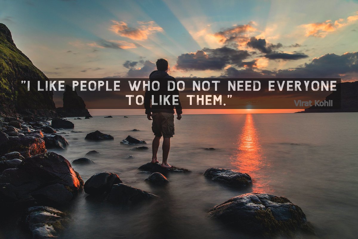 Rootsys_in's tweet photo. "I like people who do not need 
everyone to like them."
Virat Kohli

#ViratKohli #motivation #InspirationalQuotes #Kohli #motivationalquotes #inspiration #rootsysinternational https://t.co/msTiUjWWOy