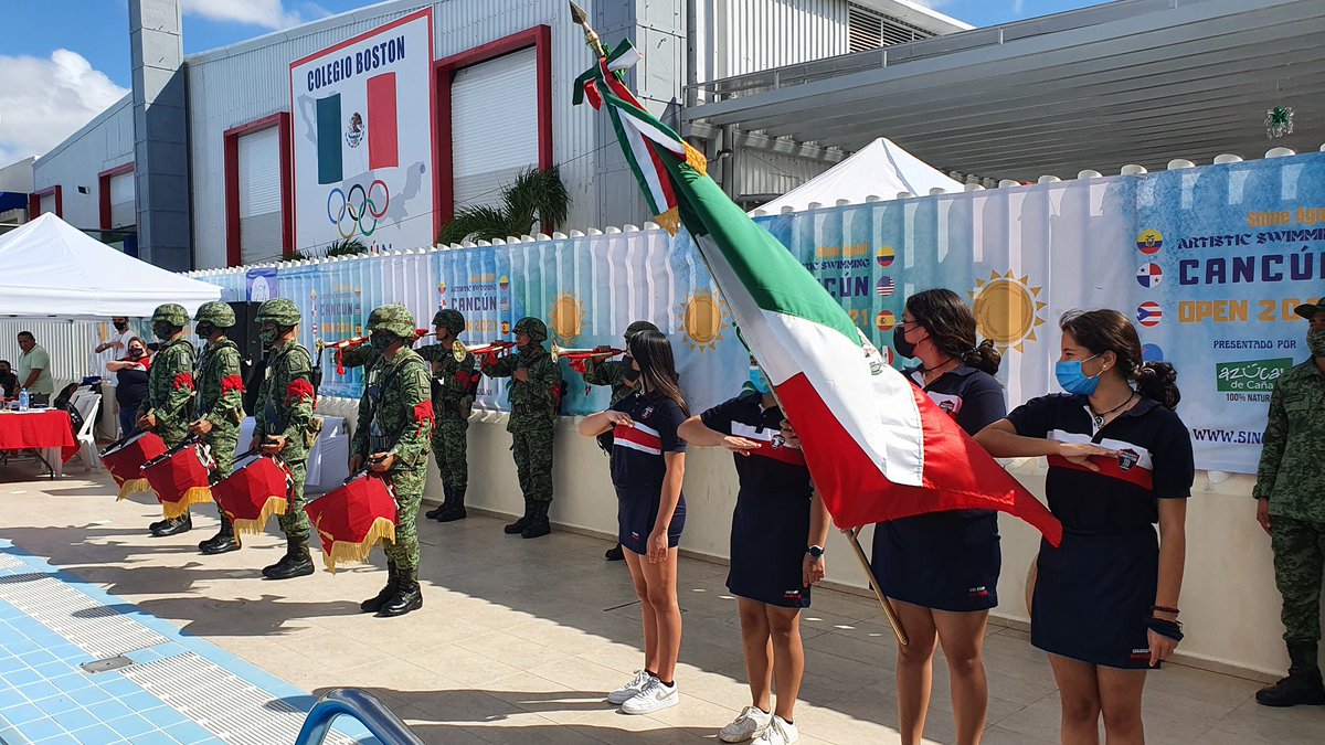 imdcancun's tweet photo. Esta mañana el director @ArcilaArjona  encabezó la ceremonia inaugural del "Cancún Open Internacional de Natación Artística 2021", evento final de la temporada de la Liga SincroMX.

¡Deseamos éxito a todos los participantes!

#SíAlDeporte #TierraDeEsperanza https://t.co/OaJniNFRcW