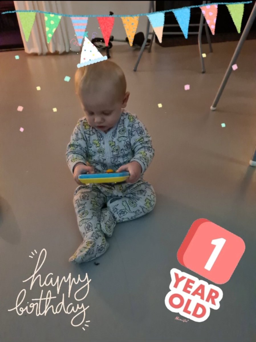 JustOnlyEvie's tweet photo. Last Monday... my baby boy is now a 1 year old. https://t.co/5PYOu1rqTP