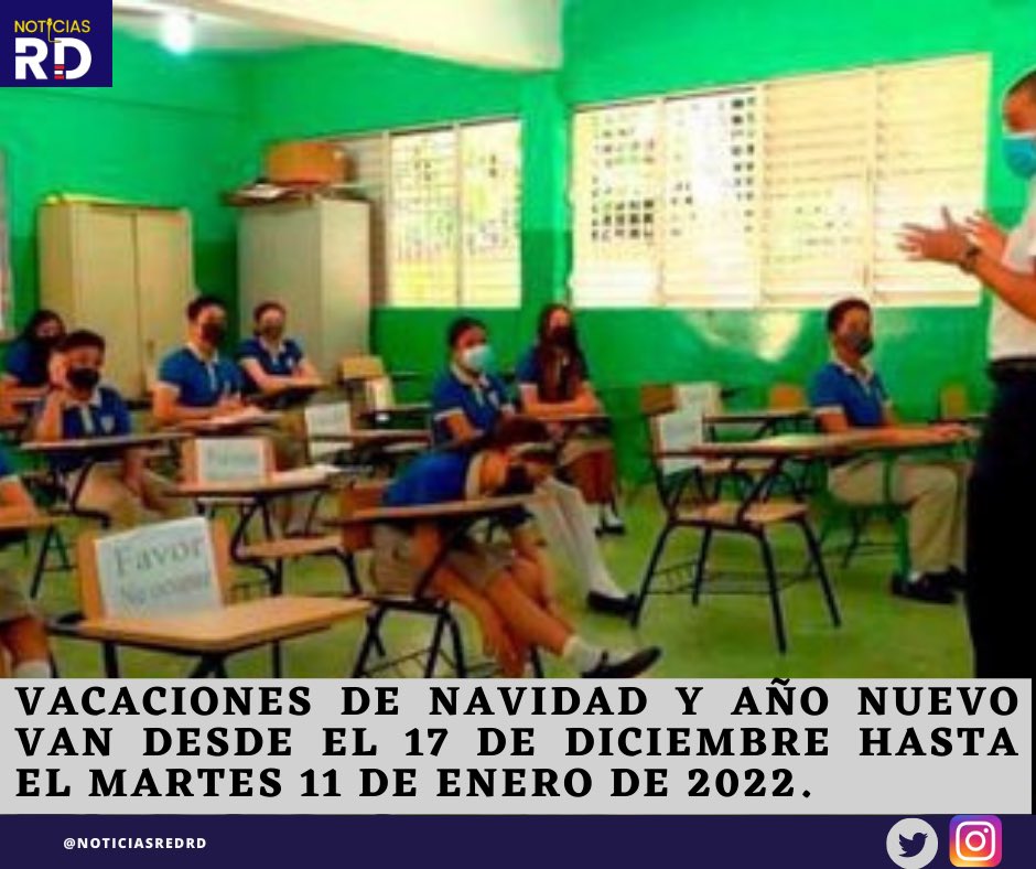 NoticiasRedRd's tweet photo. Según el calendario escolar aprobado por el Consejo Nacional de Educación, el 16 de diciembre los padres, madres o tutores serán convocados para la entrega y socialización de los Informes de Evaluación de los Aprendizajes de los estudiantes.

#noticiasrd #actualidadrd https://t.co/SmED5u6kM6